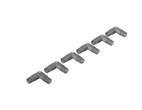 6 - Plastic Elbow Connectors