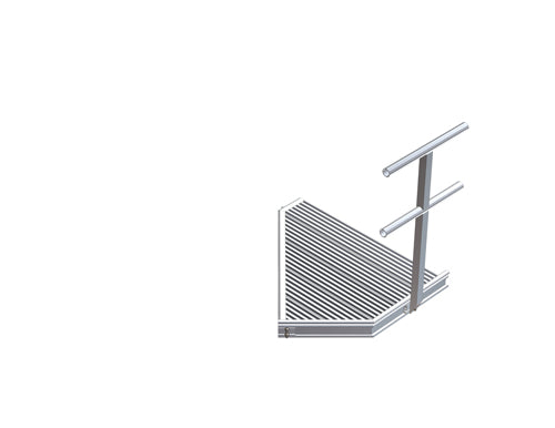 Right 45° Liberty Pie Section Ramp Unit